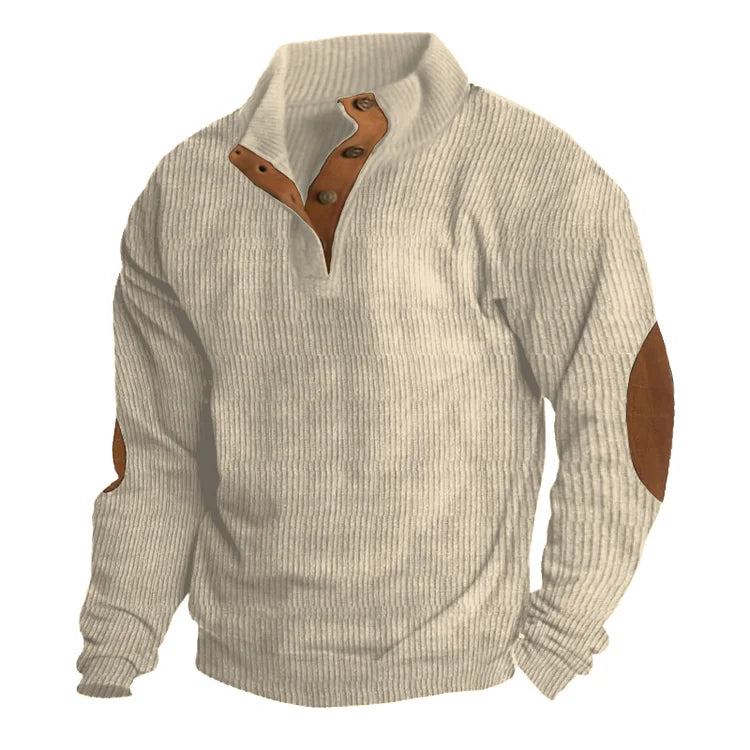 Long Sleeve Collar Sweatshirt