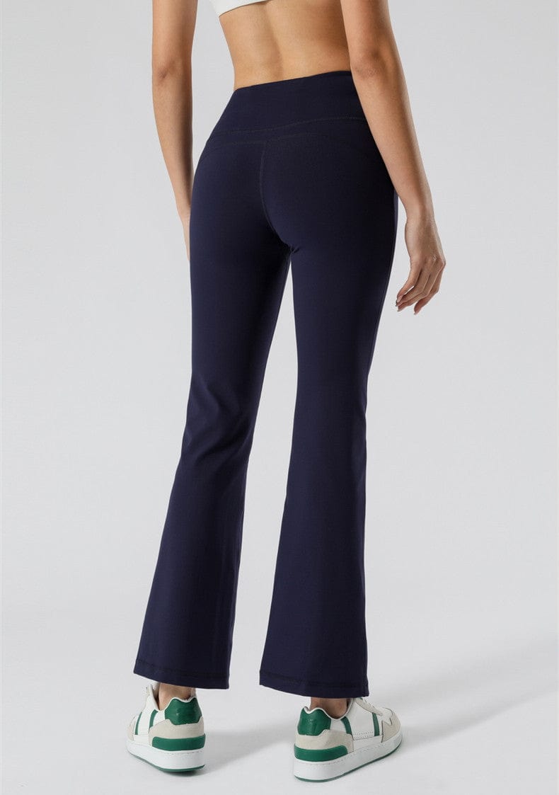 Flare Pants with Front Slit Detail