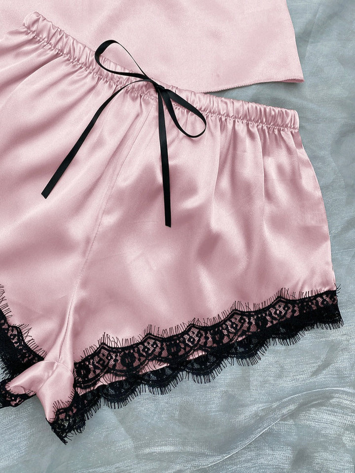 Serene Satin Lace Set