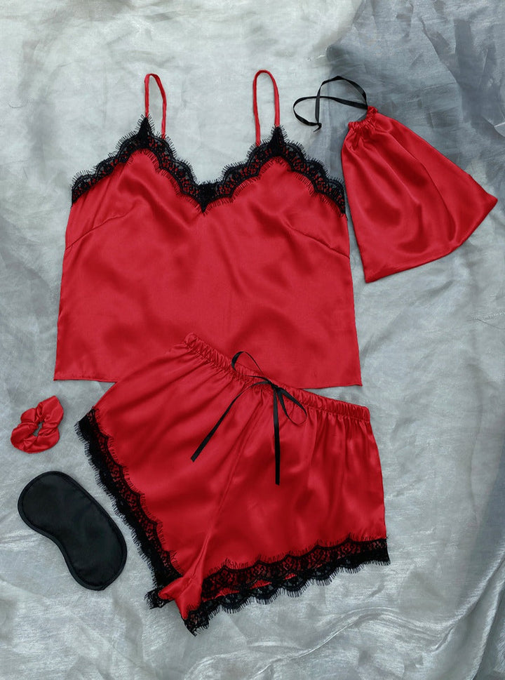 Serene Satin Lace Set