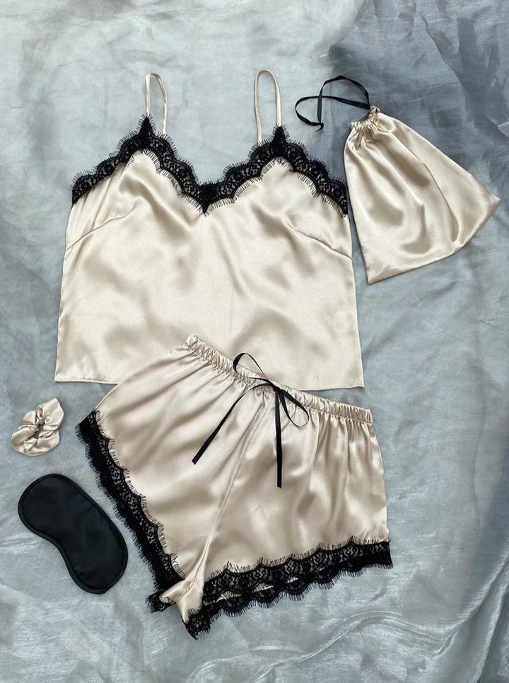 Serene Satin Lace Set