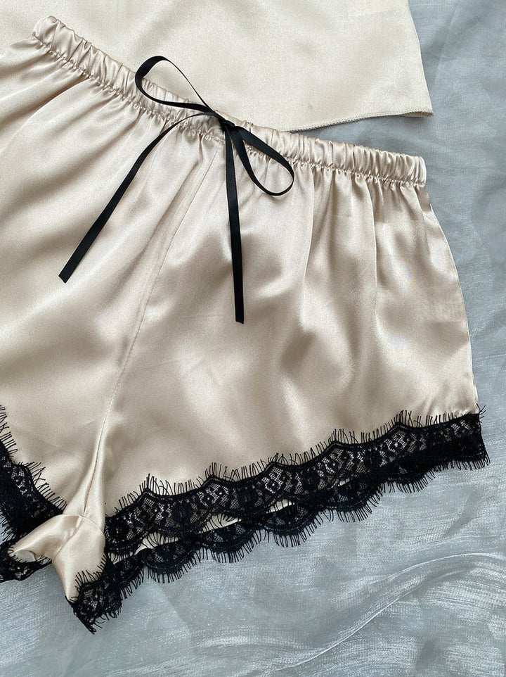 Serene Satin Lace Set