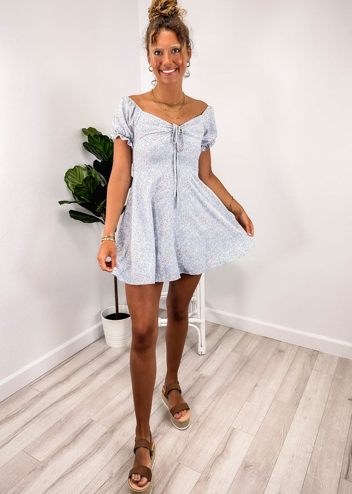 Blossom Tie-Front V-Neck Dress