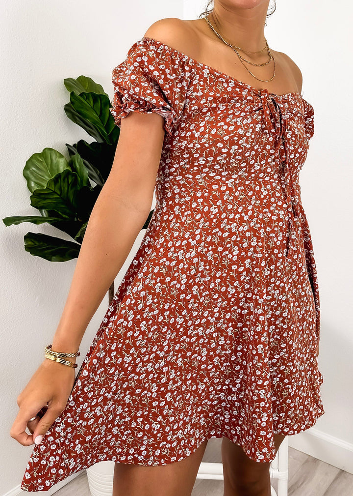 Blossom Tie-Front V-Neck Dress