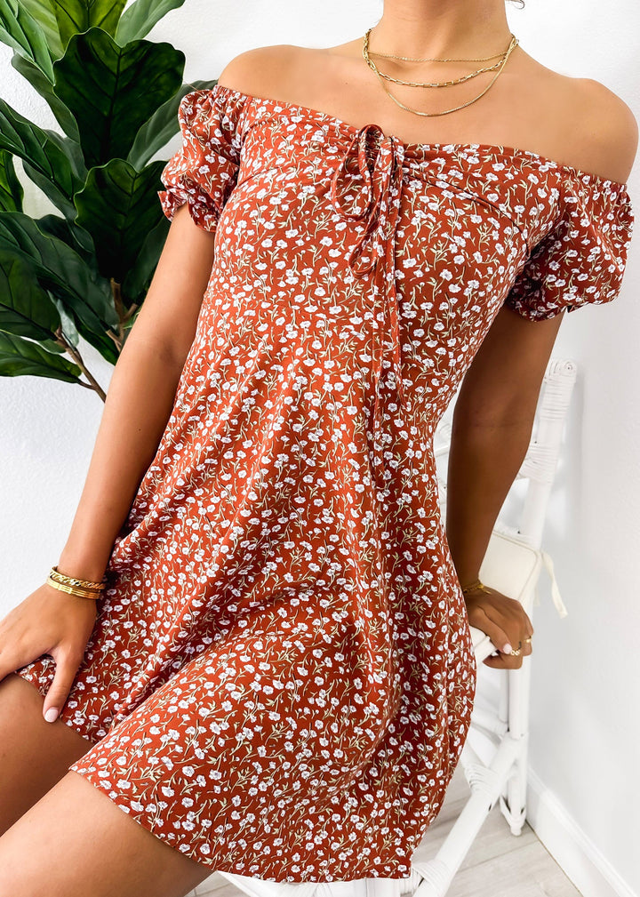 Blossom Tie-Front V-Neck Dress