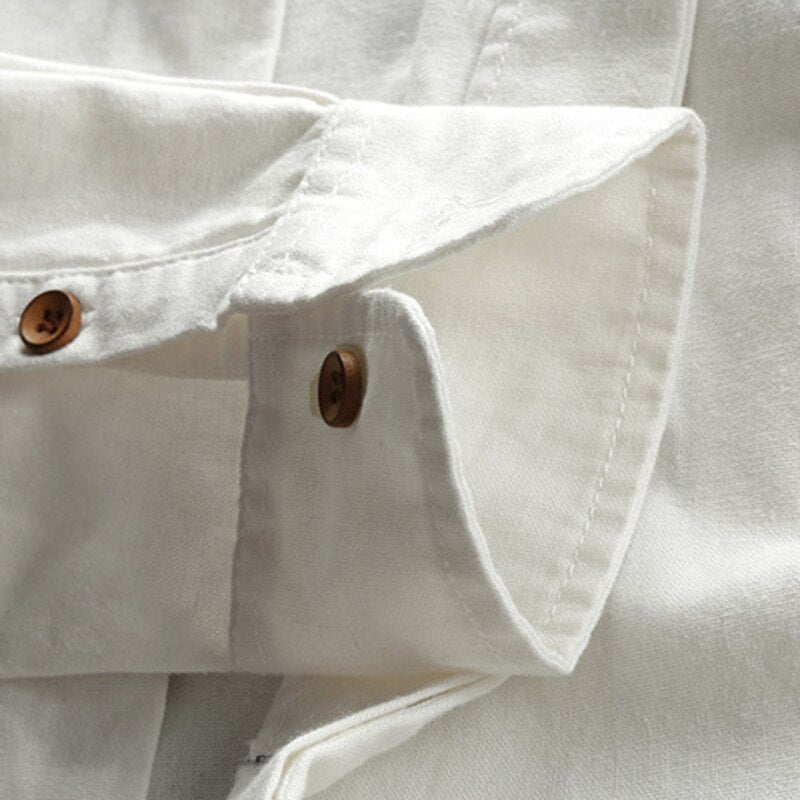 Japanese Style Long Sleeve Button Up