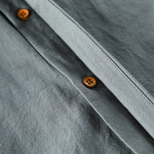 Japanese Style Long Sleeve Button Up