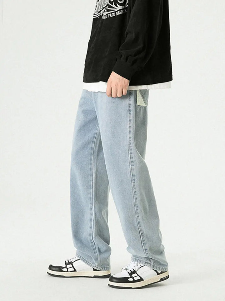 Loose Straight Wide Leg Jeans